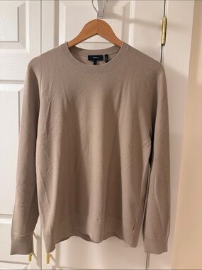 Theory Men's Crewneck Sweater in Taupe Beige